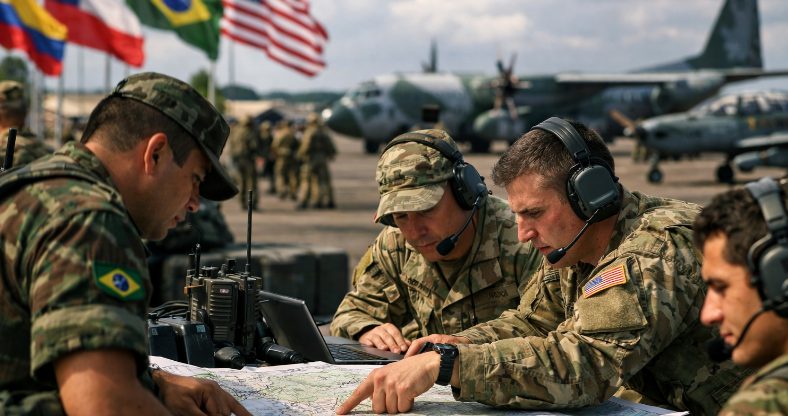 BRASIL E EUA REALIZAM TREINAMENTO MILITAR SOB TENSÃO POR FACÇÕES