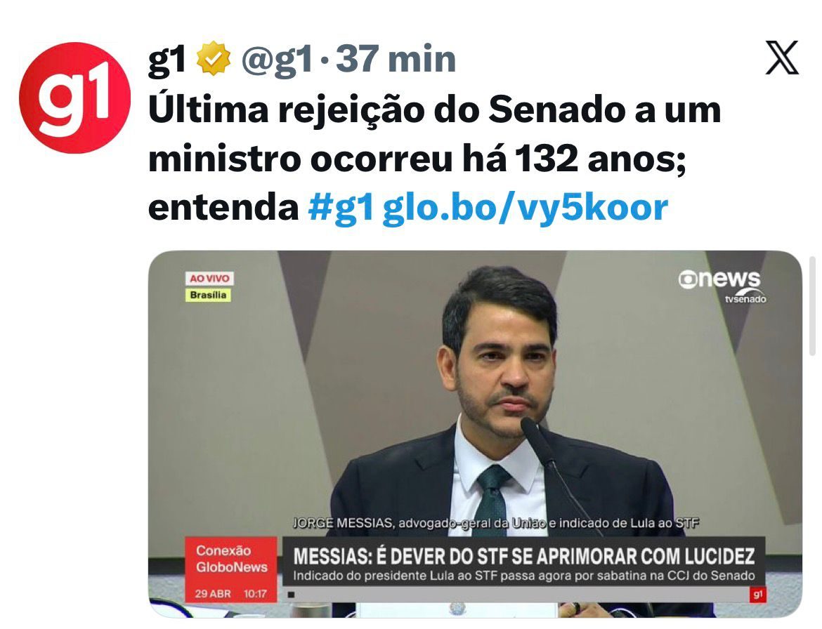 Em derrota de Lula, plenário do Senado barra Jorge Messias no STF