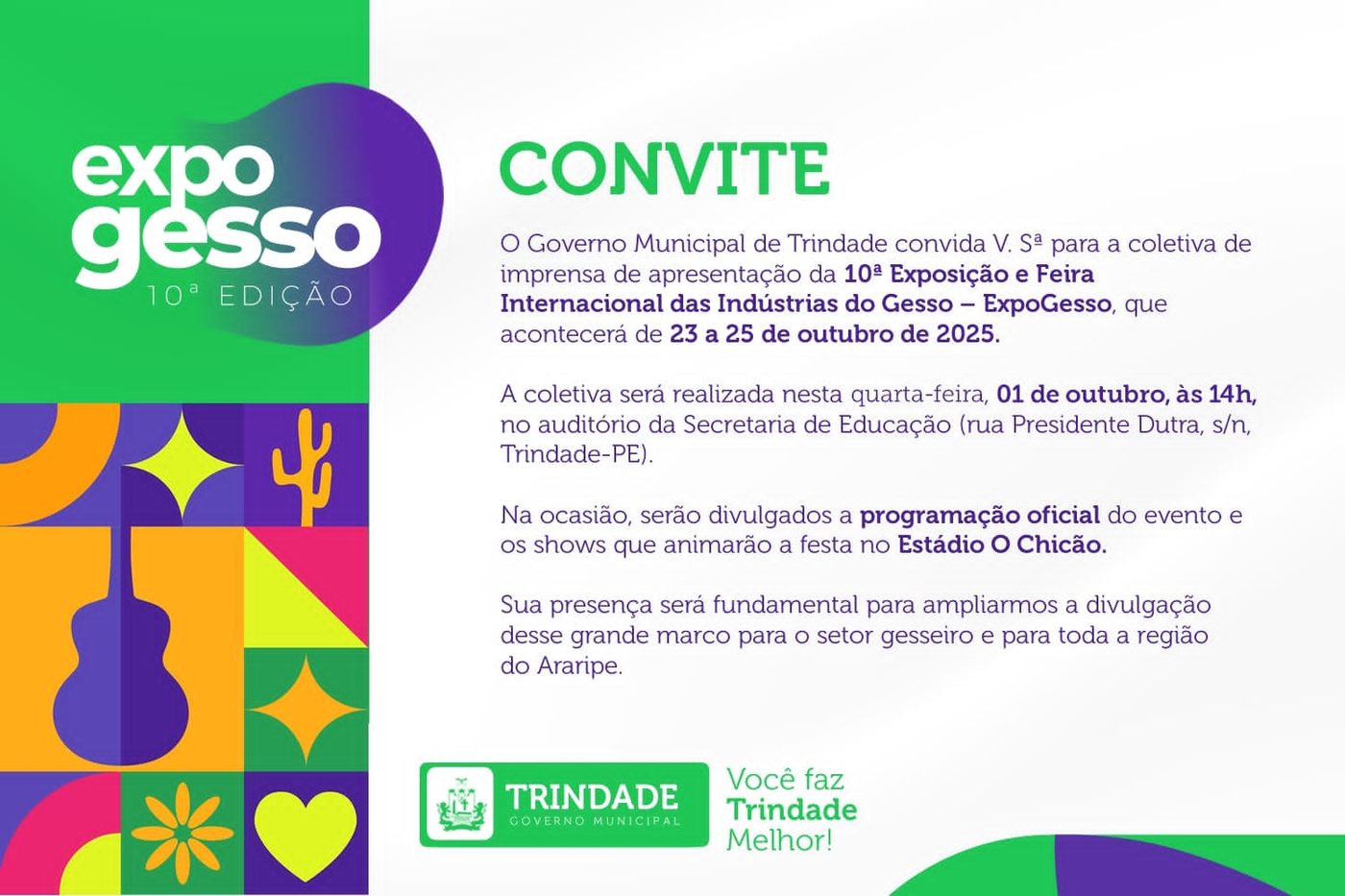 Expectativas Aquecem para a 10ª Edição da ExpoGesso em Trindade (PE): Inovação, Negócios e Festas Inesquecíveis à Vista