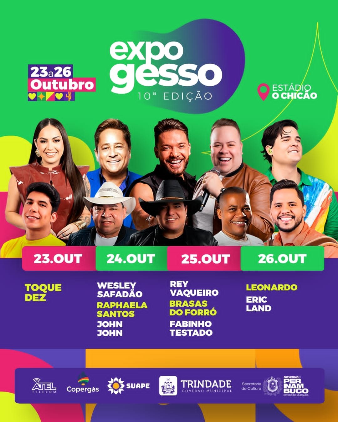 ExpoGesso 2025: Estádio Joel de Sousa (O Chicão) Ganha Layout Especial para Receber Mais de 20 Mil Pessoas por Noite