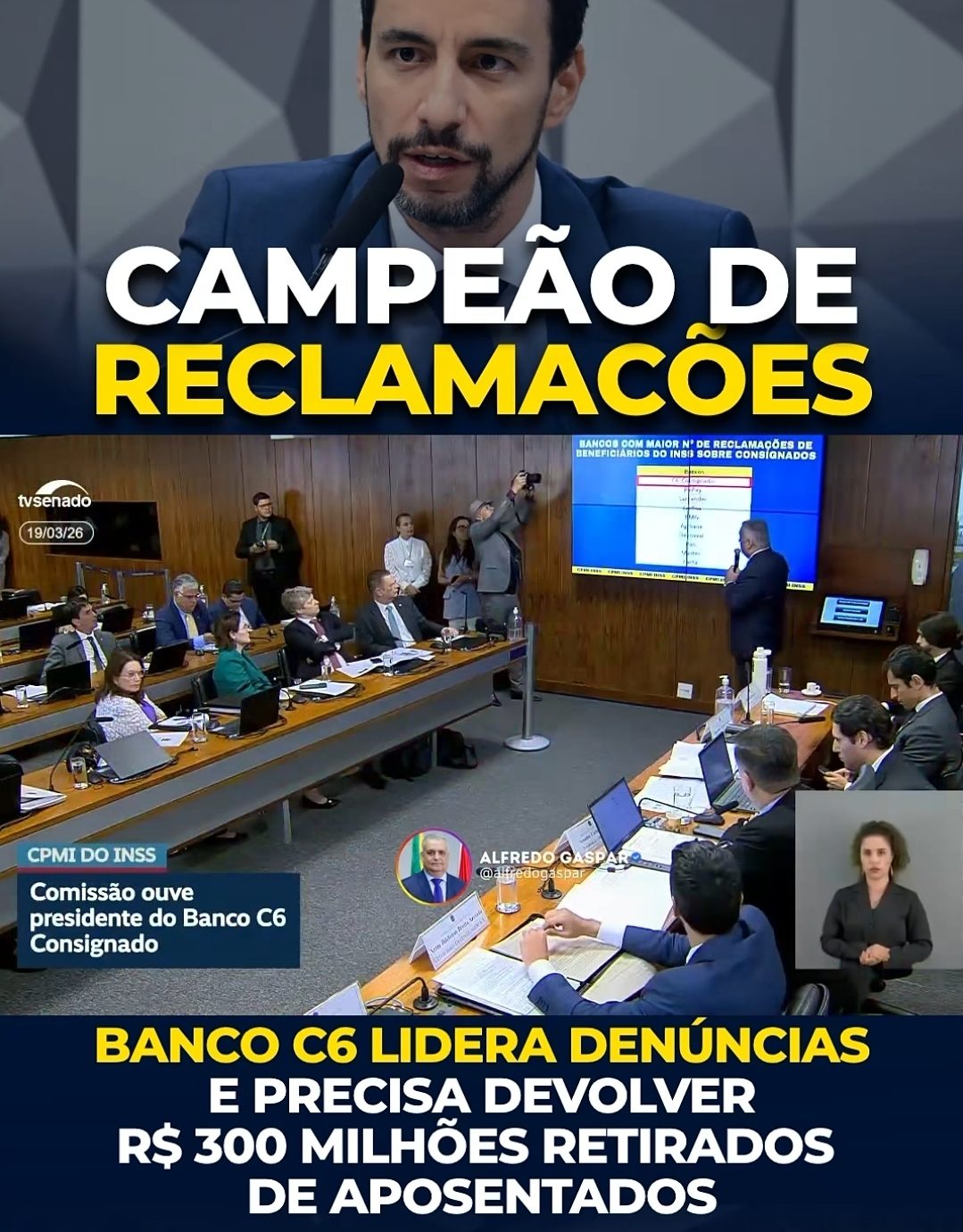 INSS suspende empréstimos consignados do C6 Bank e cobra devolução de R 300 milhões após irregularidades