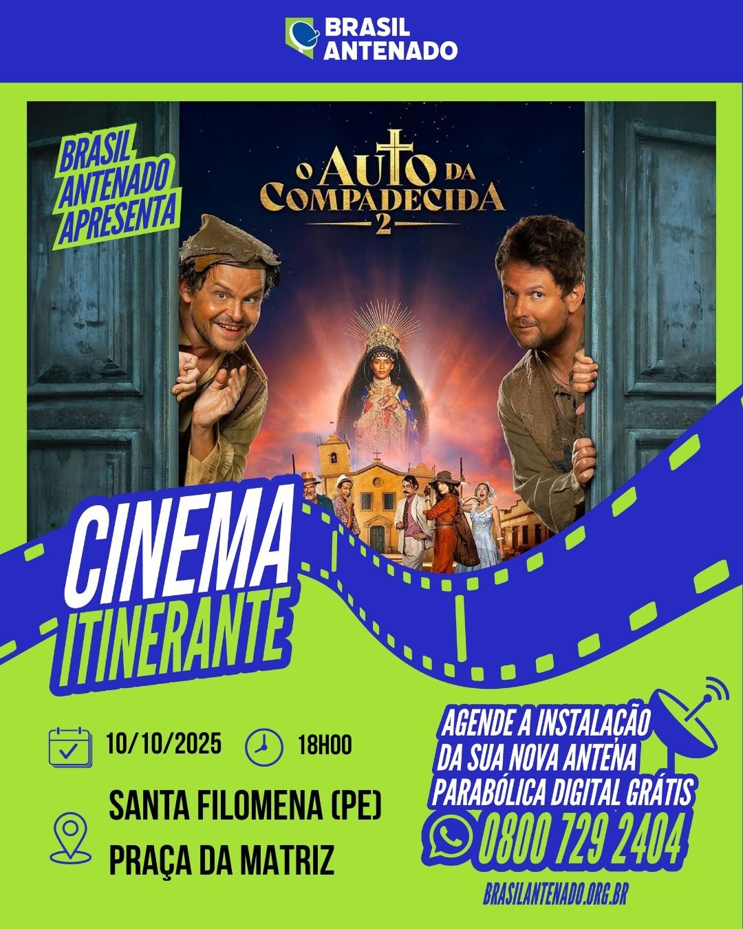 Pernambuco recebe Cinema Itinerante do programa Brasil Antenado