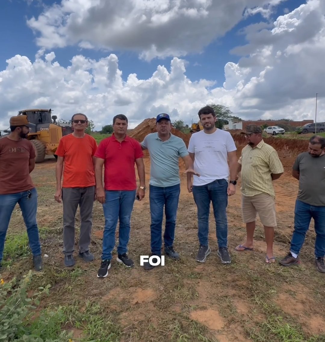 Prefeito de Araripina e Vice Bringel Filho visitam obras da Creche do Georgelim, que recebe investimento de mais de R$ 6 milhões
